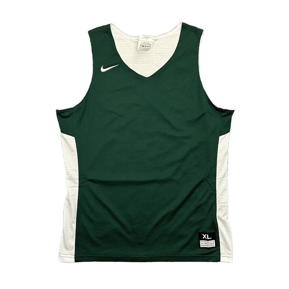 Nike Reversible Basketball Tank Training Practice Green White Kids Size XL - NWT